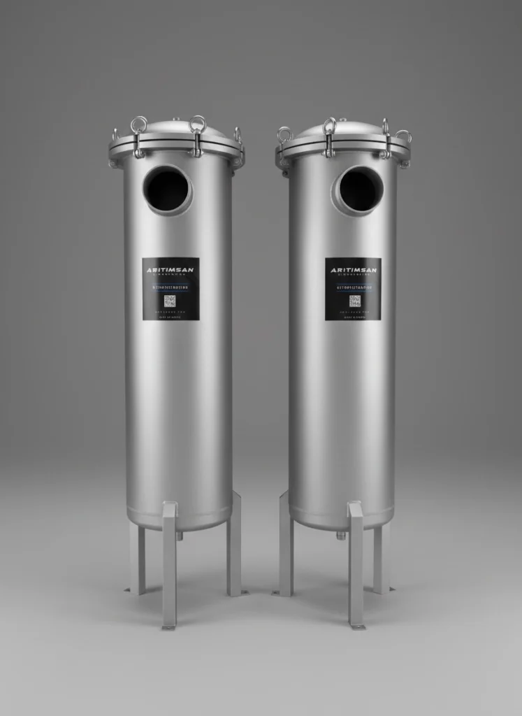 multi kartuşlu paslanmaz çelik filtre