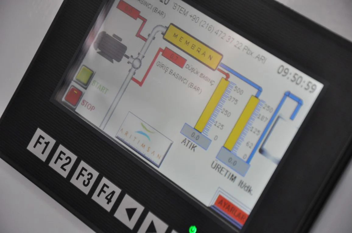 ters ozmoz cihazı otomasyonu